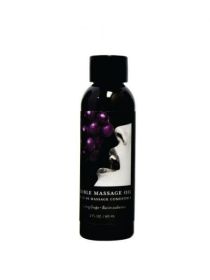 Earthly Body Edible Massage Oil Grape 2oz