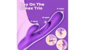 Rabbit Tapping Vibrator Dildo G Spot Vibrator with 7 Flapping Modes Sex Toys